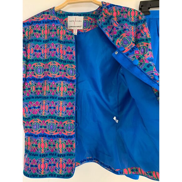 Safe Silk Adrianna Papell Womens 2-Piece Silk Skirt Set Size 8 RHH10562 Lined - Picture 6 of 12